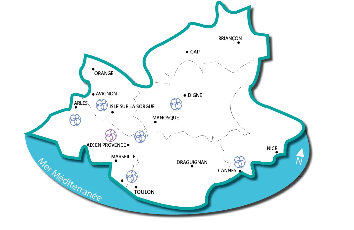 Carte UR PACA CPIE
